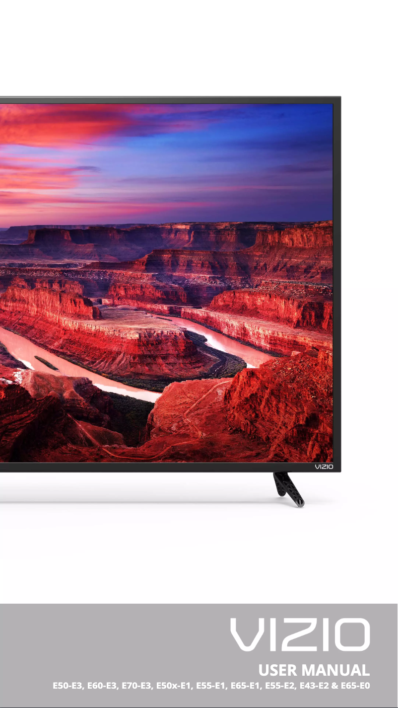 Page 1 de la notice Manuel utilisateur VIZIO E70-E3