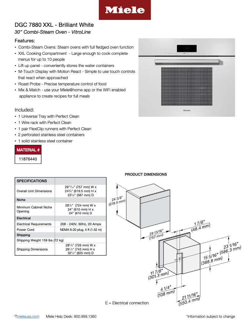 Image de la première page du manuel de l'appareil DGC 7880 BRWS XXL