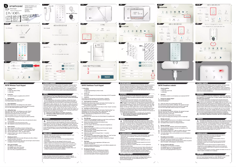 Página 1 del manual Manual de instrucciones Smartwares SA78C
