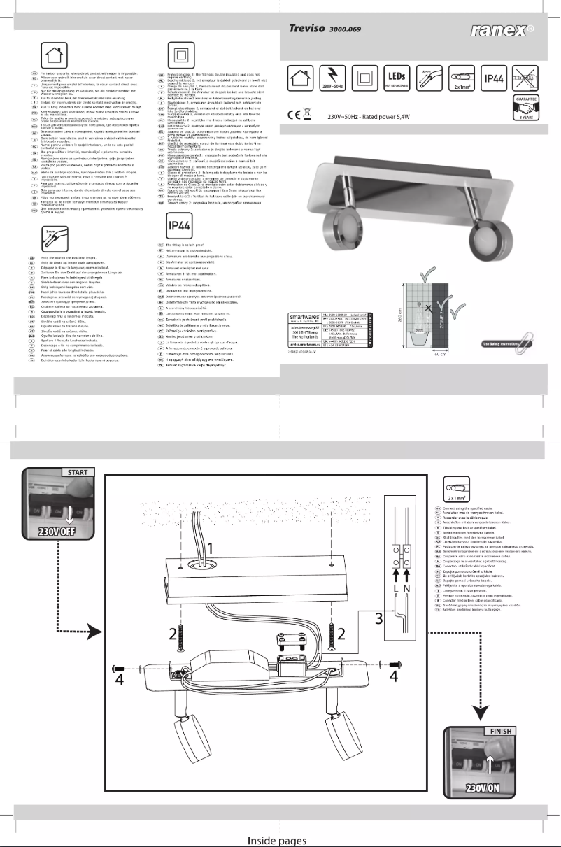 Page 1 de la notice Manuel utilisateur Ranex Treviso 3000.069