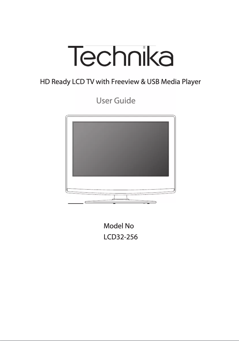 Page 1 de la notice Manuel utilisateur Technika LCD32-256