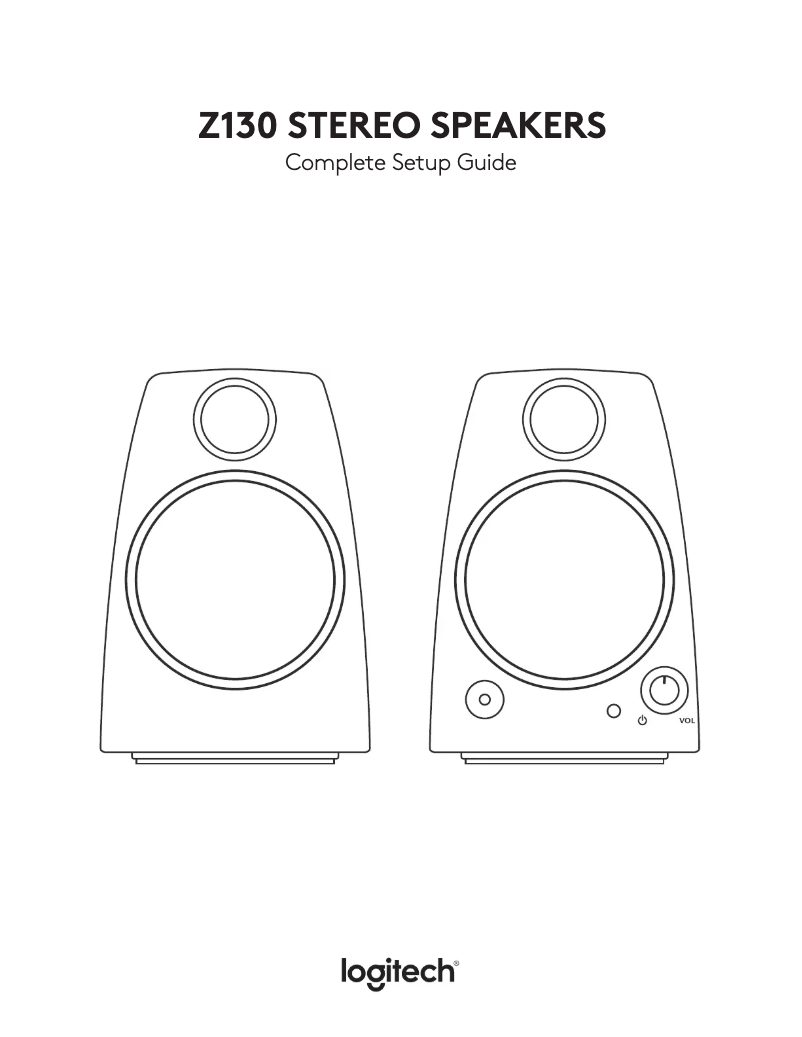Page n°1 - Manuel utilisateur Logitech Z130