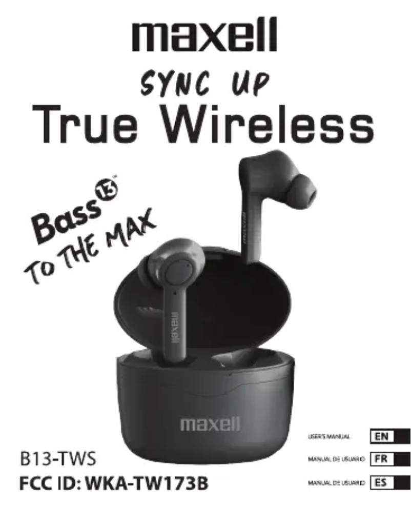 Page 1 de la notice Manuel utilisateur Maxell Sync Up