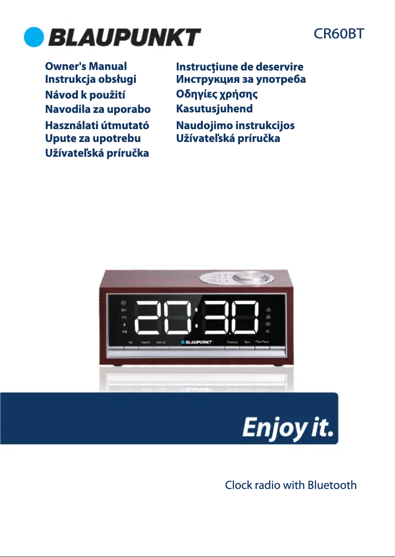 Image de la première page du manuel de l'appareil CR60BT