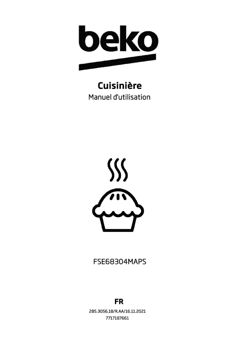 Page 1 de la notice Manuel utilisateur Beko FSE68304MAPS