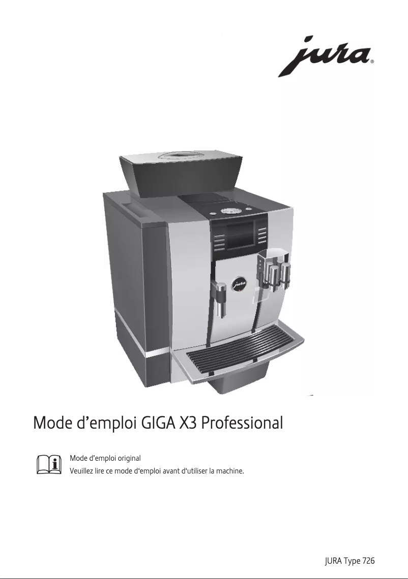 Image de la première page du manuel de l'appareil GIGA X3 Professional