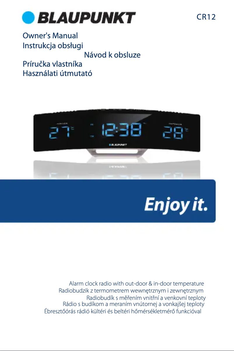Página 1 del manual Manual de usuario Blaupunkt CR12