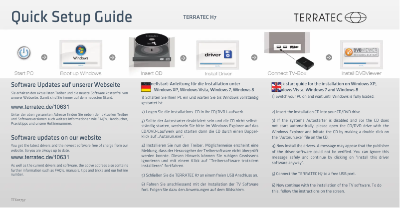 Página 1 del manual Manual de usuario Terratec H7
