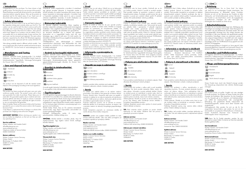 Image de la première page du manuel de l'appareil IAN 307592