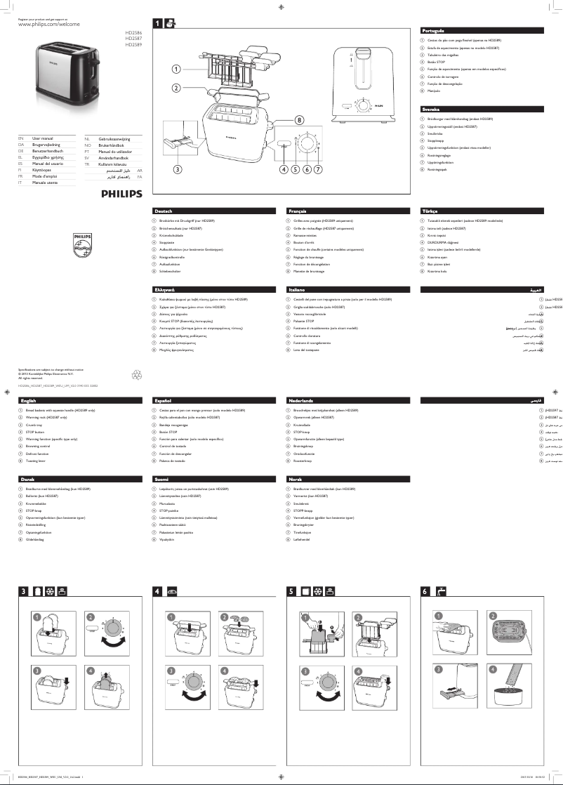 Page n°1 - Manuel utilisateur Philips Daily Collection HD2586