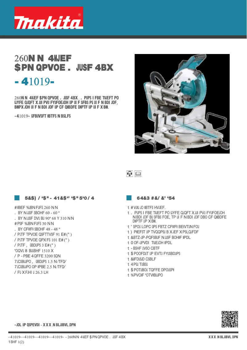 Image de la première page du manuel de l'appareil LS1019L