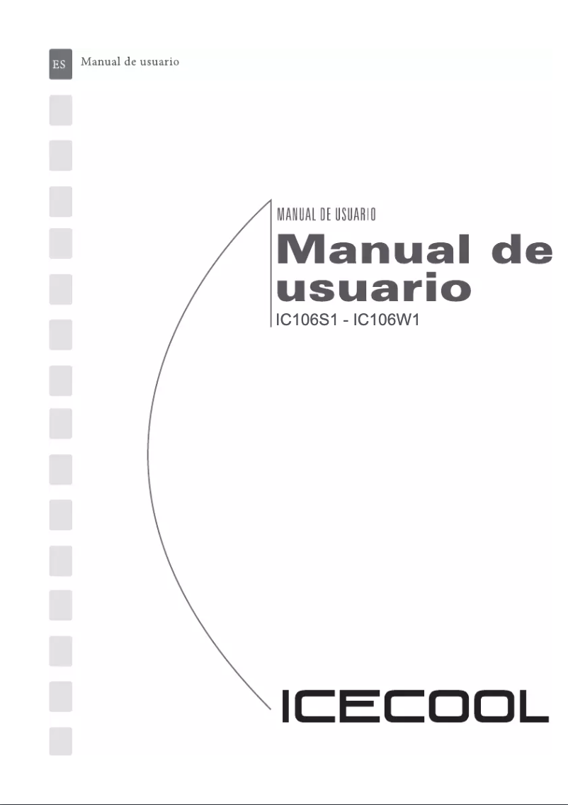 Page 1 de la notice Manuel utilisateur Icecool IC106W1