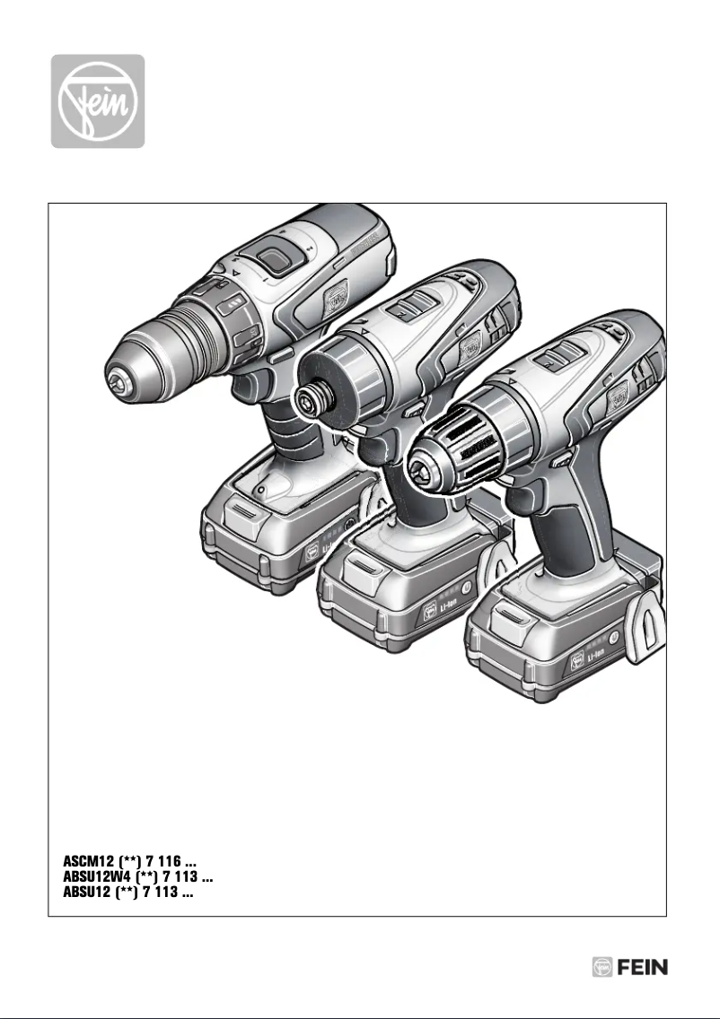 Page 1 de la notice Manuel utilisateur Fein ASCM 12 Q Select