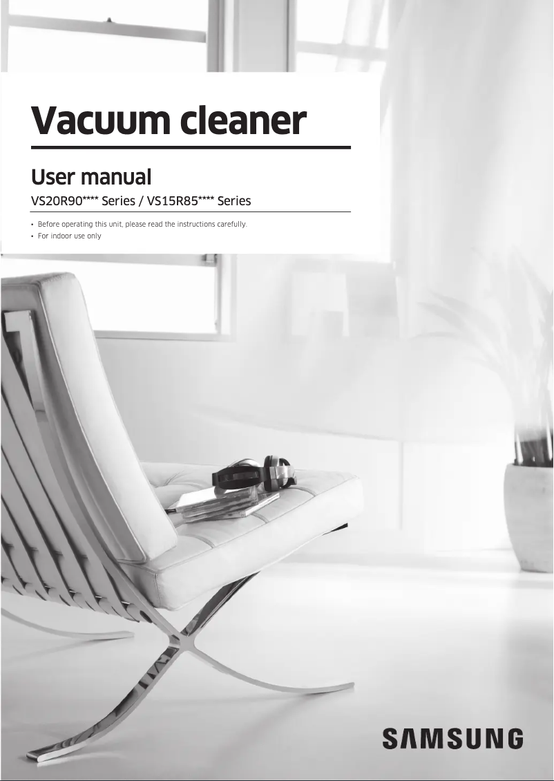 Page 1 de la notice Manuel utilisateur Samsung VS15T7036R5
