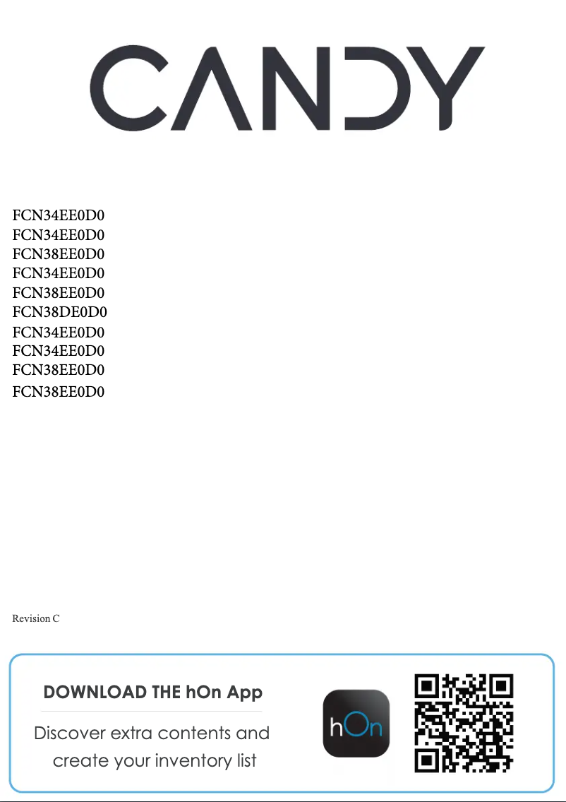 Page 1 de la notice Manuel utilisateur Candy CCE7T618ESD