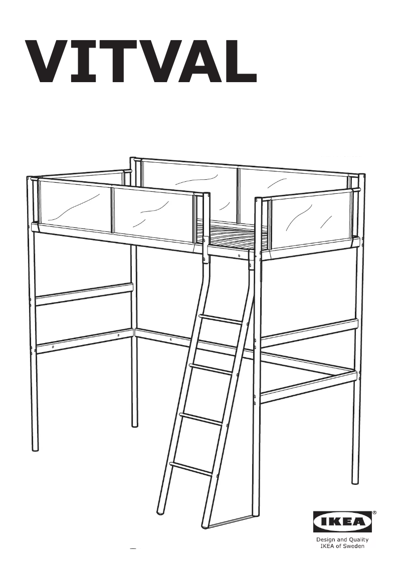 Page 1 de la notice Mode d'emploi Ikea VITVAL