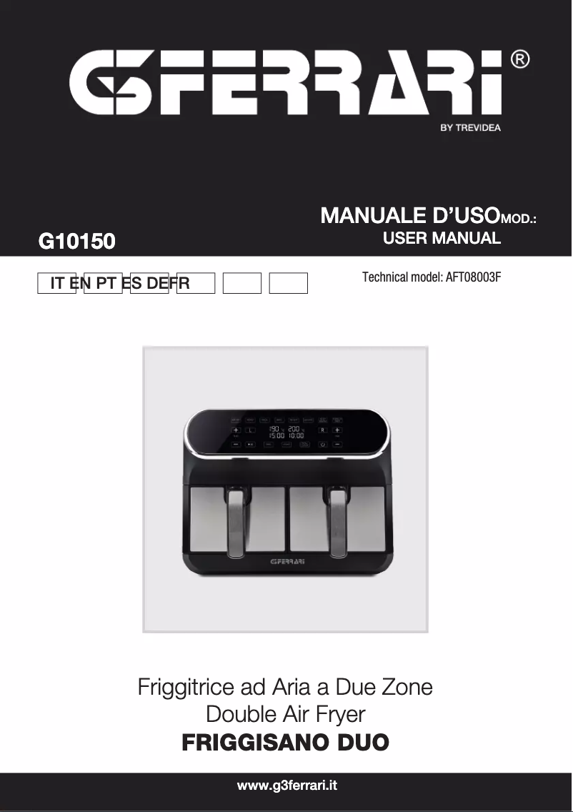 Page n°1 - Manuel utilisateur G3 Ferrari Friggisano Duo G10150