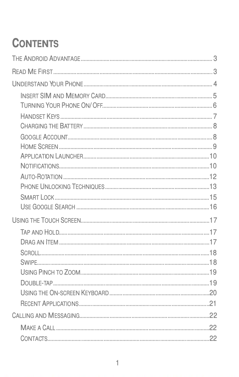 Page 1 de la notice Manuel utilisateur Micromax Canvas Juice 2 AQ5001