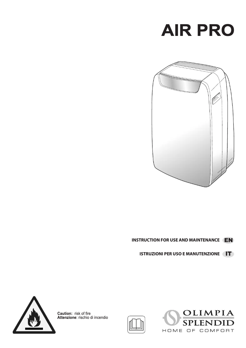 Page 1 de la notice Manuel utilisateur Olimpia Splendid Air Pro 13