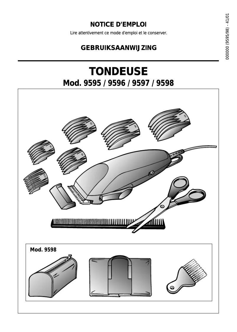 Image de la première page du manuel de l'appareil 9598