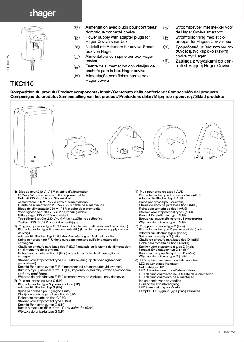Image de la première page du manuel de l'appareil TKC110