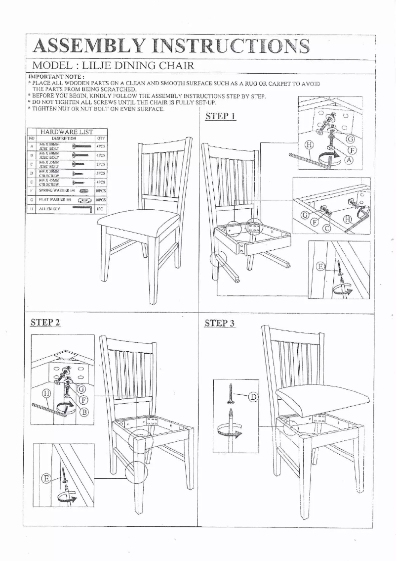 Page n°1 - Manuel utilisateur Talgø Lilje