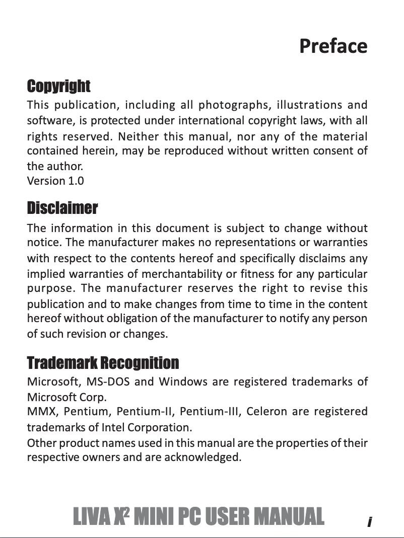 Página 1 del manual Manual de usuario Elitegroup LIVA X2