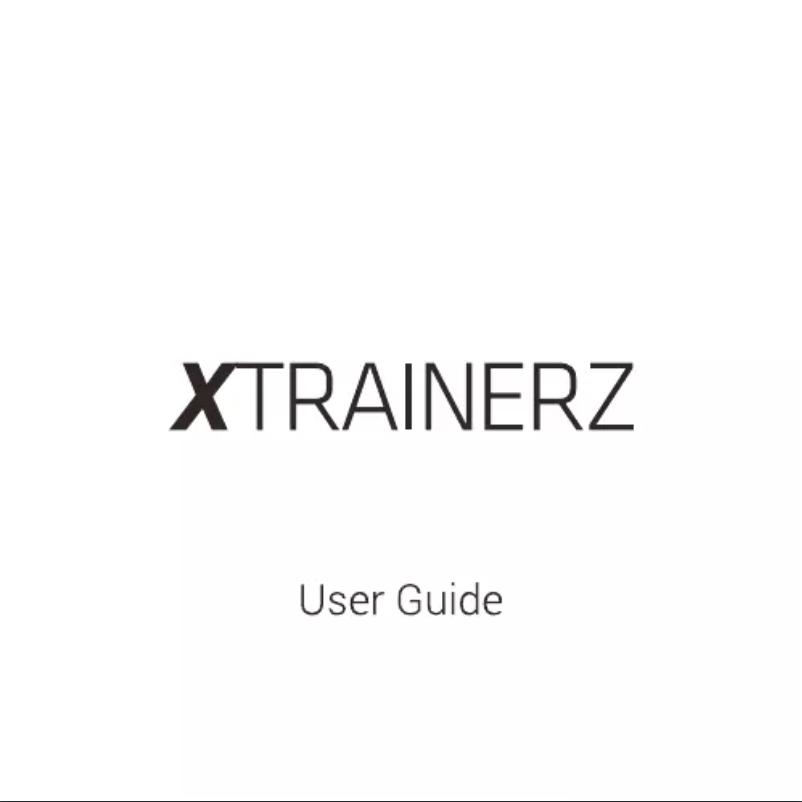 Image de la première page du manuel de l'appareil Xtrainerz