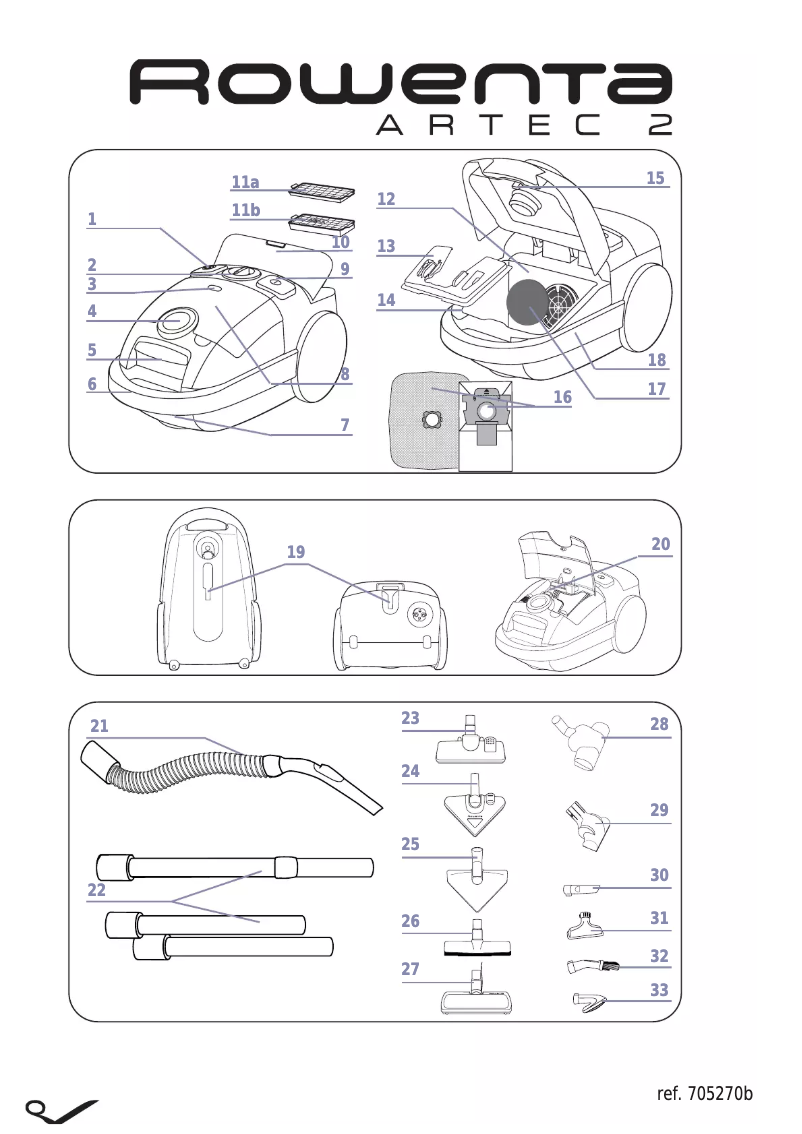 Page n°1 - Manuel utilisateur Rowenta Artec 2 RO 4136