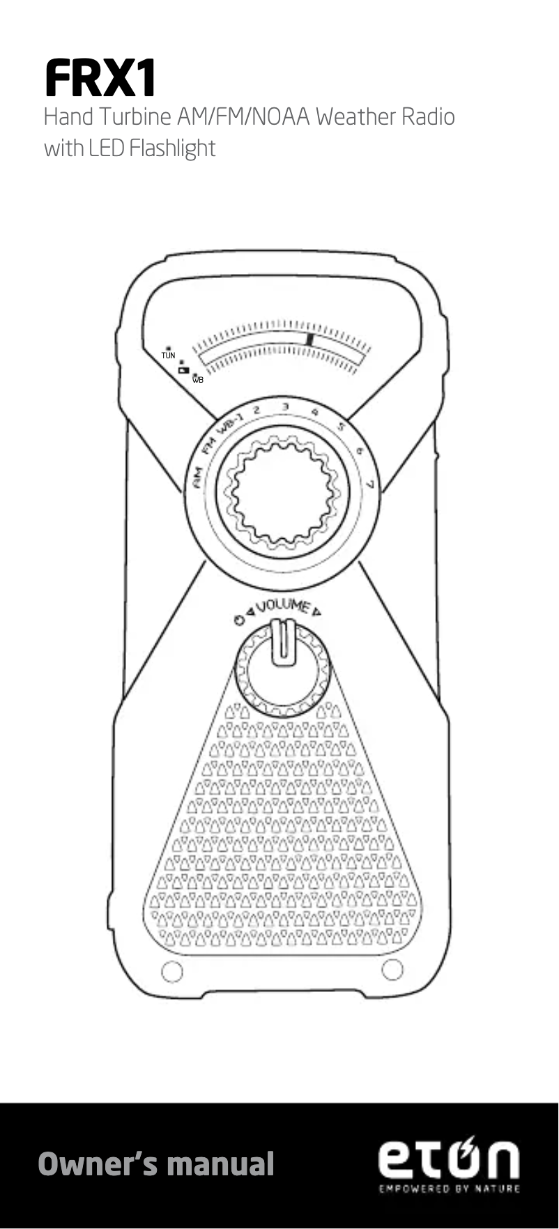 Image de la première page du manuel de l'appareil FRX1