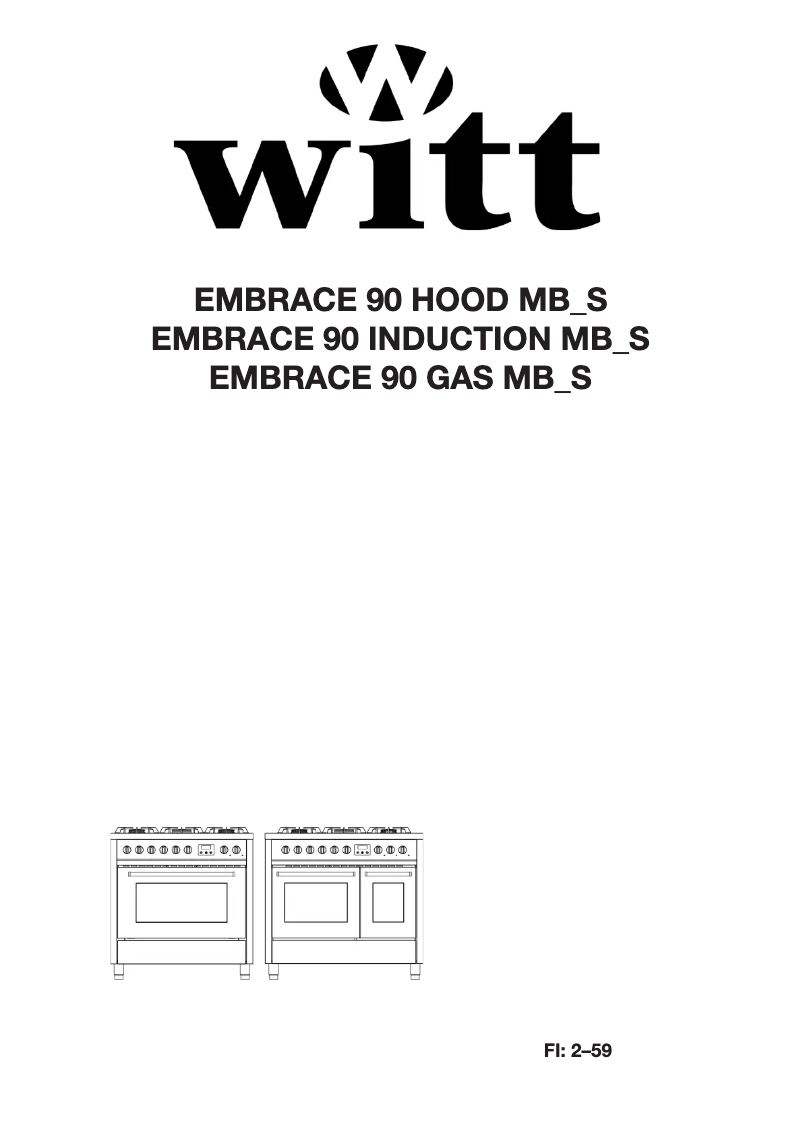 Page n°1 - Manuel utilisateur Witt Embrace 90 Hood S