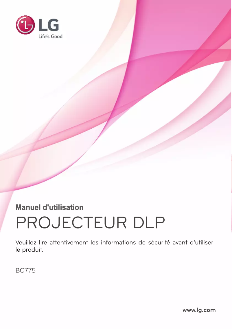 Image de la première page du manuel de l'appareil BC775