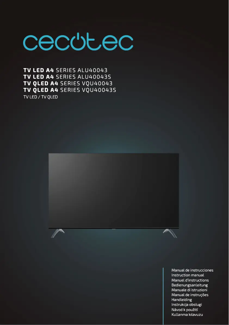 Página 1 del manual Manual de usuario Cecotec LED A4 series ALU40043