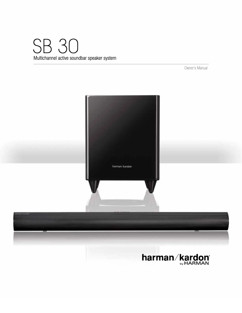 Image de la première page du manuel de l'appareil SB 30