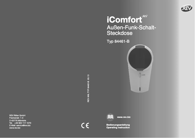 Page n°1 - Manuel utilisateur REV iComfort 84461-B 