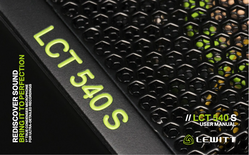 Imagen de la primera página del manual del dispositivo LCT 540 S