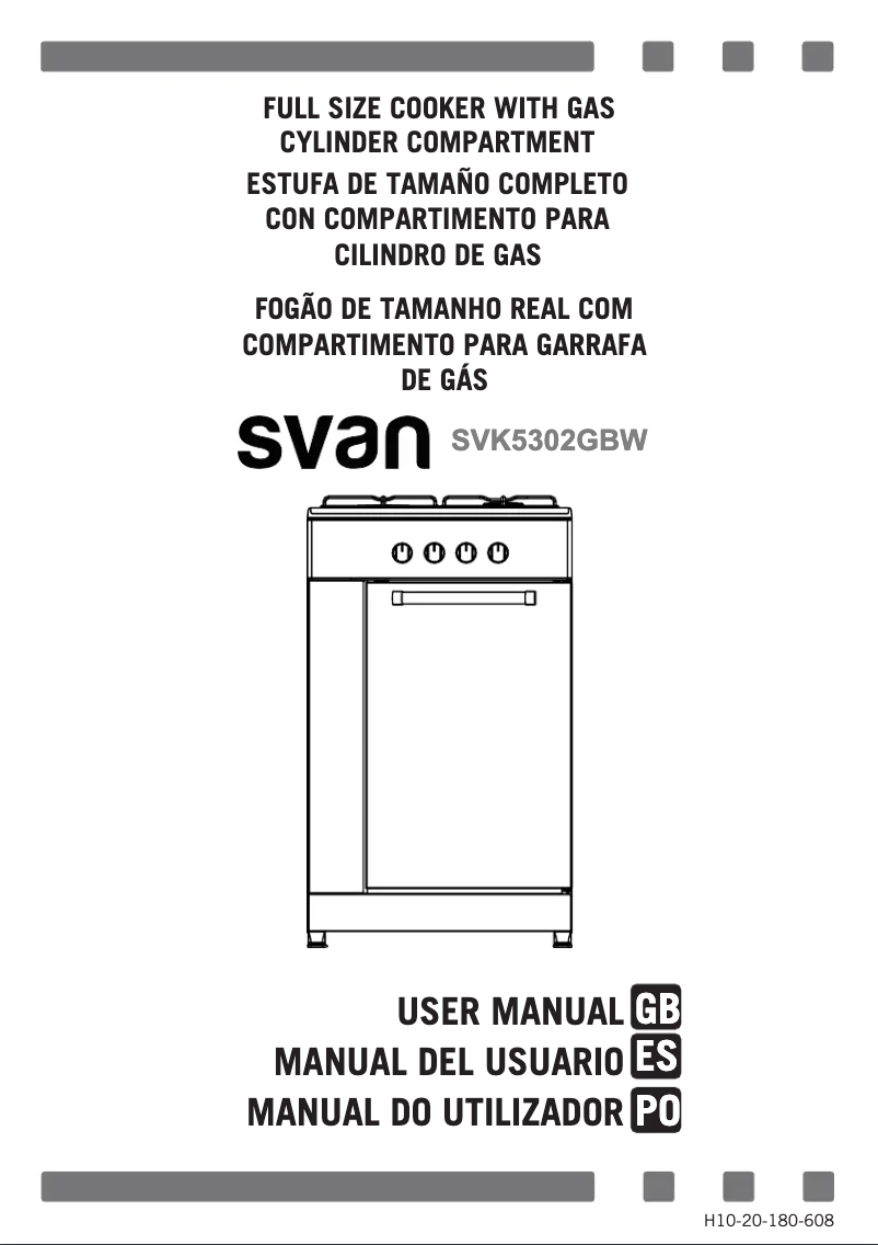 Page 1 de la notice Manuel utilisateur SVAN SVK5302GBW