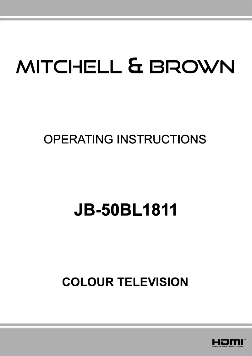 Page 1 de la notice Manuel utilisateur Mitchell & Brown JB-50BL1811