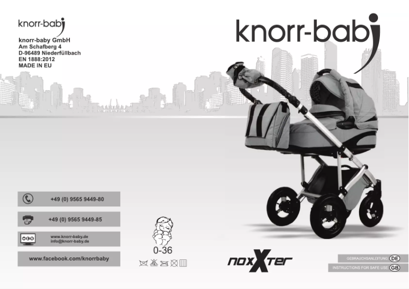Page 1 de la notice Manuel utilisateur Knorr-Baby Noxxter
