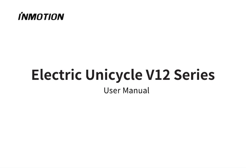 Página 1 del manual Manual de usuario InMotion V12HT