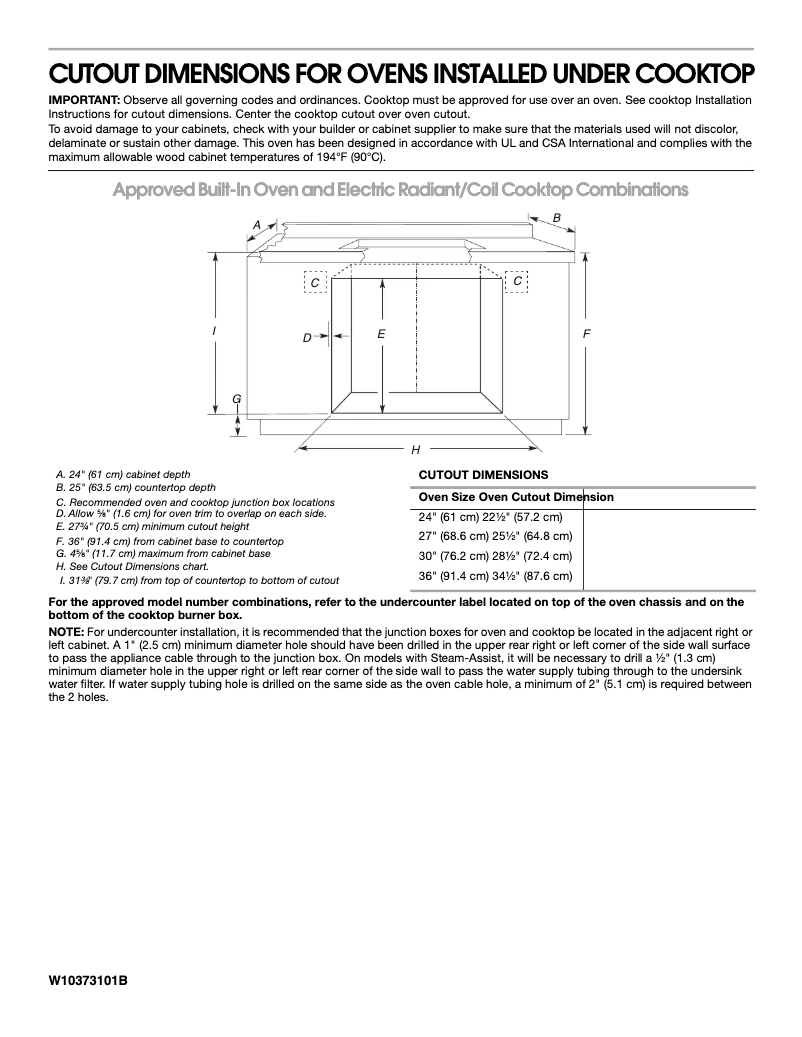 Page n°1 - Guide d'installation KitchenAid KEBS107SSS