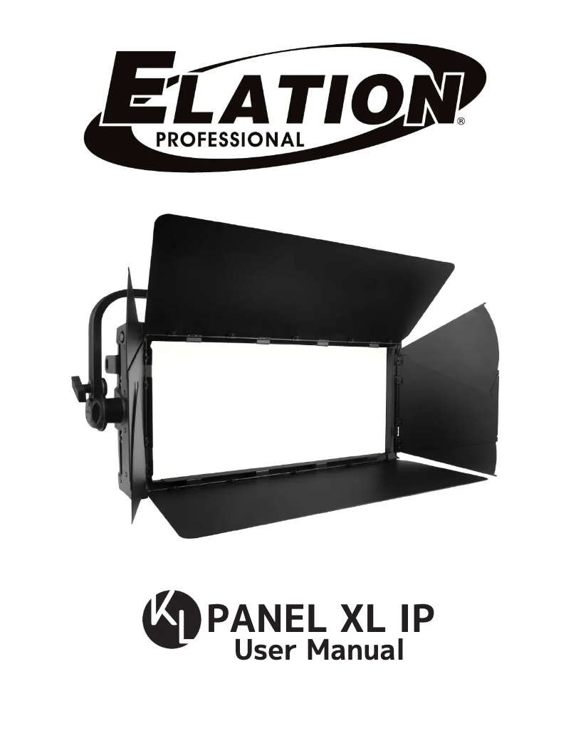 Page 1 de la notice Manuel utilisateur Elation KL PANEL XL IP