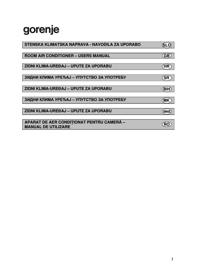 Page 1 de la notice Manuel utilisateur Gorenje KAS53NF3SDCINVWFA