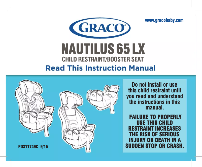 Page 1 de la notice Manuel utilisateur Graco Nautilus