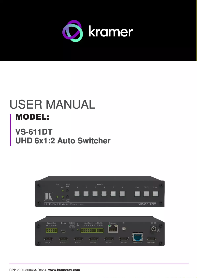 Image de la première page du manuel de l'appareil VS-611DT