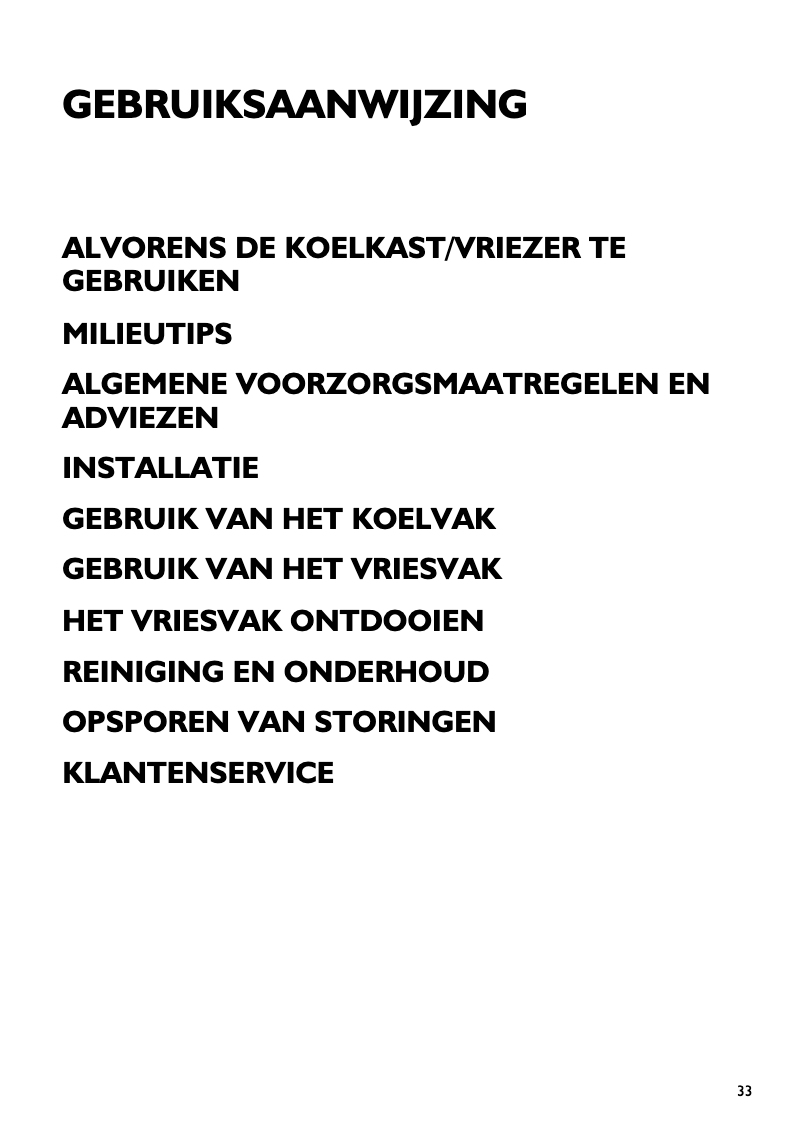 Page 1 de la notice Manuel utilisateur Whirlpool Energisk CFS 600 S