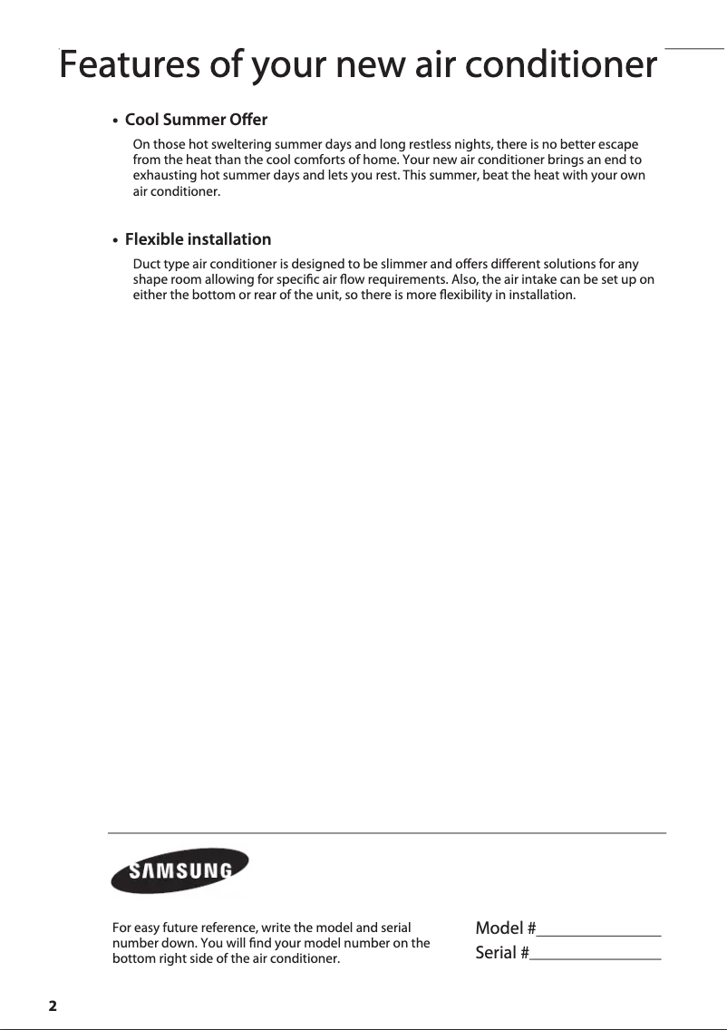 Page n°1 - Manuel utilisateur Samsung NS024SCREB