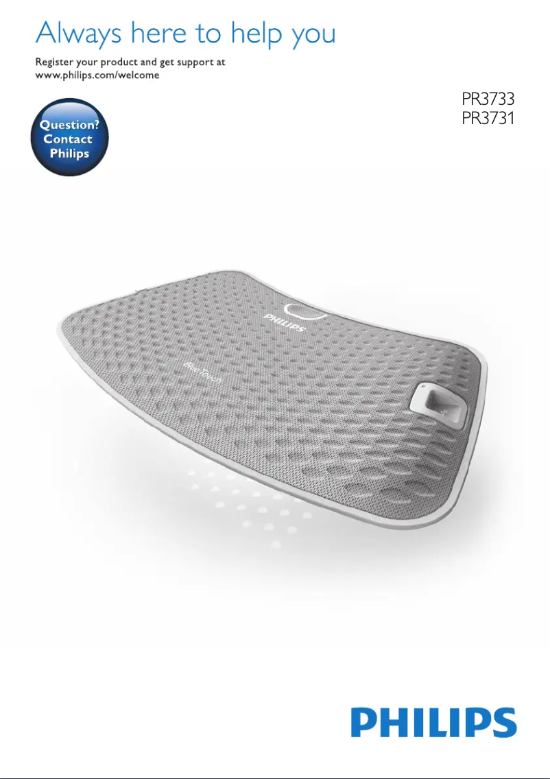 Page 1 de la notice Manuel utilisateur Philips PR3733