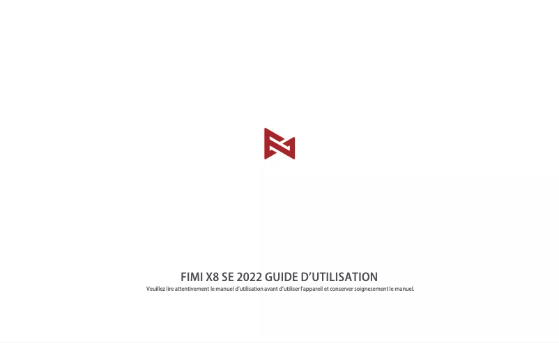 Page 1 de la notice Manuel utilisateur Fimi X8 SE 2022