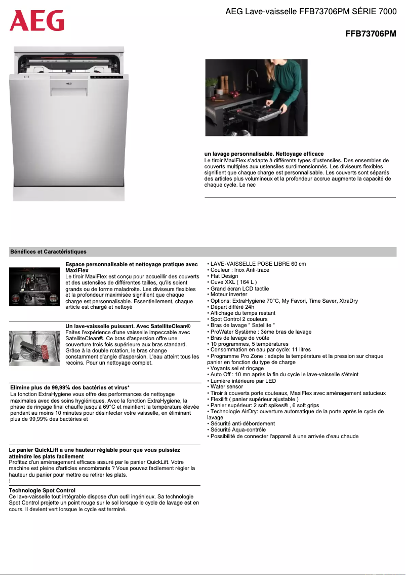 Imagen de la primera página del manual del dispositivo FFB73706PM